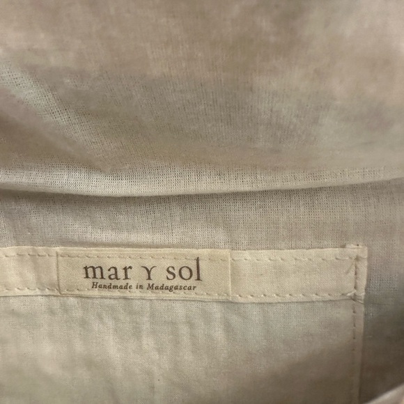 Mar Y Sol Women's Teresa Striped Raffia Straw Clutch - Picture 4 of 5